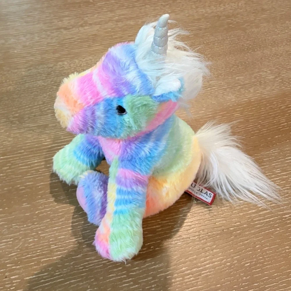 Douglas Toys 4207 Riona Rainbow Unicorn Soft Plush Stuffed Animal 10 inch